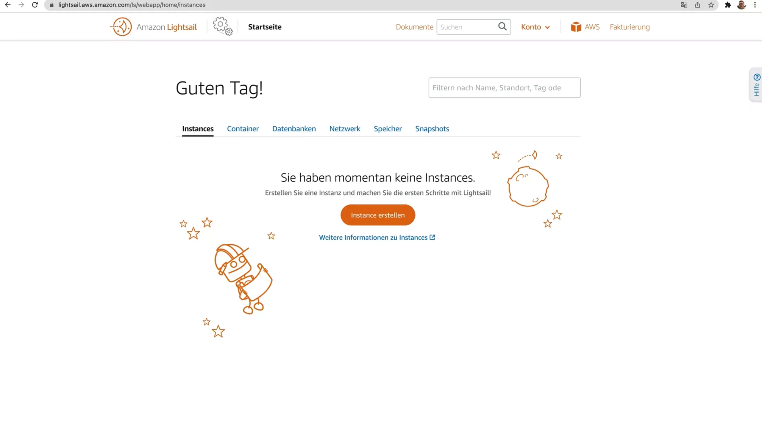 AWS-Lighsail-Instanz-anlegen
