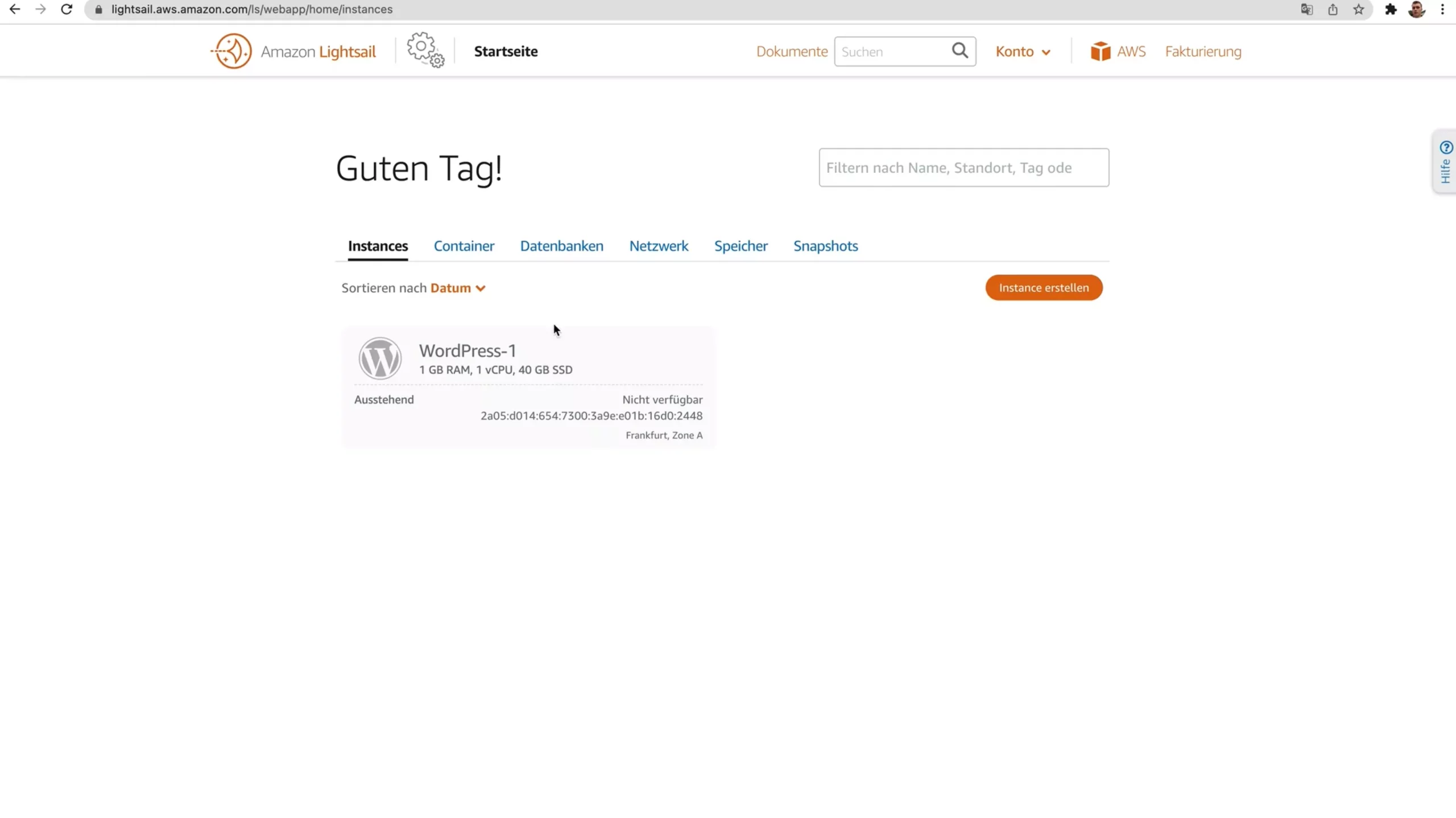 AWS-Lighsail-Instanz-wird-installiert