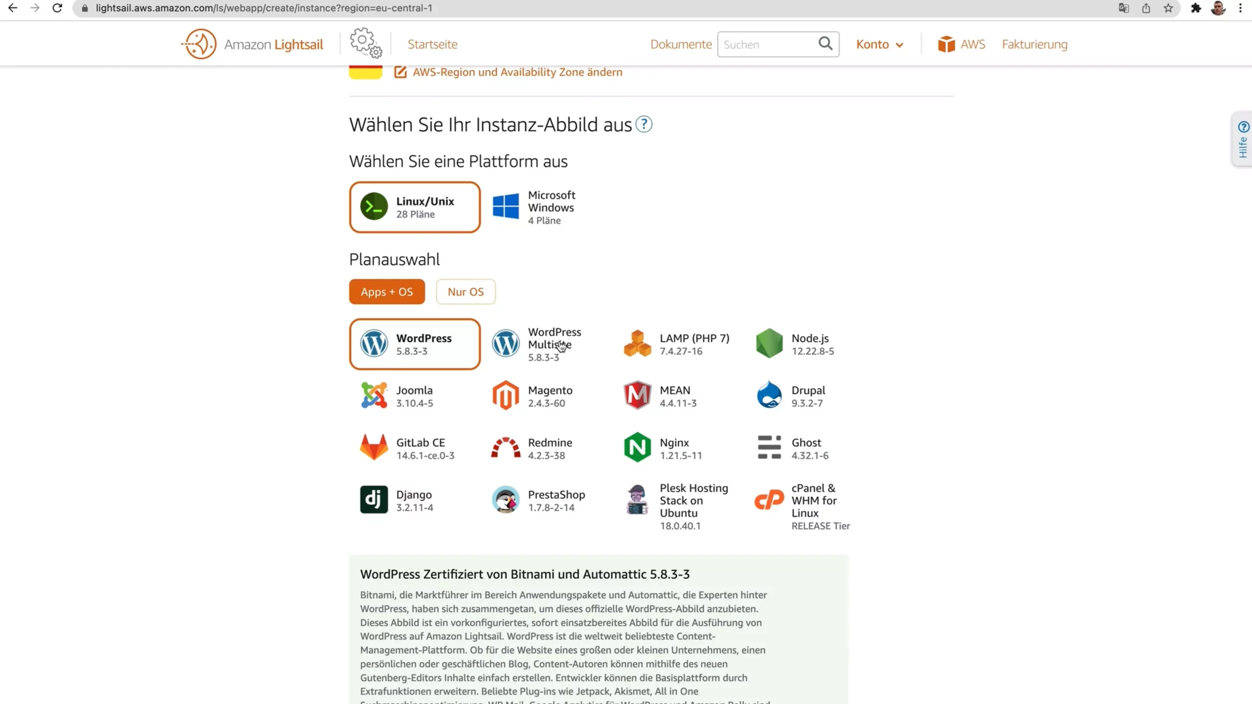 Instanz-Abbild-aws-lightsail